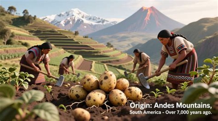 Where do potatoes get their starch?